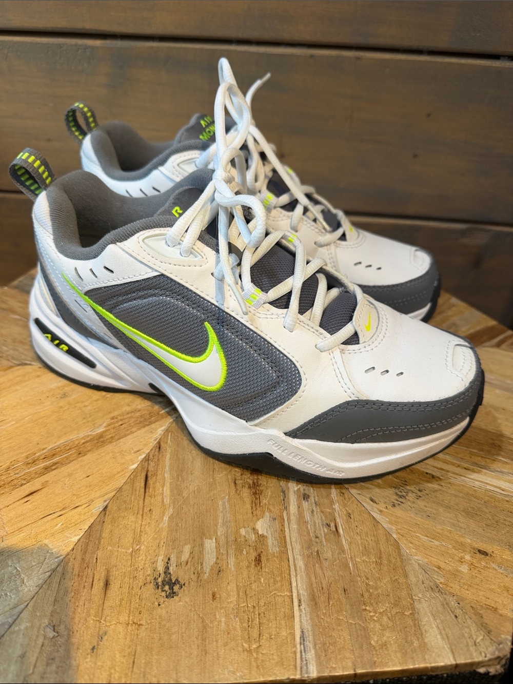 Nike Men’s White, Gray, and Volt Running Sneakers